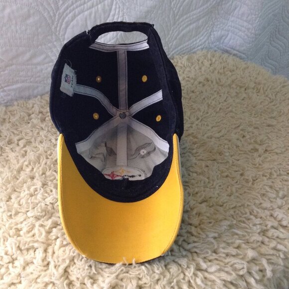 NFL Official Steelers Trucker hat; Adjustable, Pittsburg Football, Tailgating - Picture 6 of 7